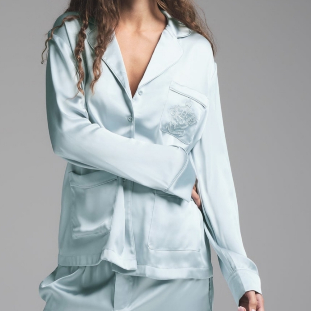 SKIMS Hotel Shine Pajama Top